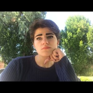 cute knit blue sweater